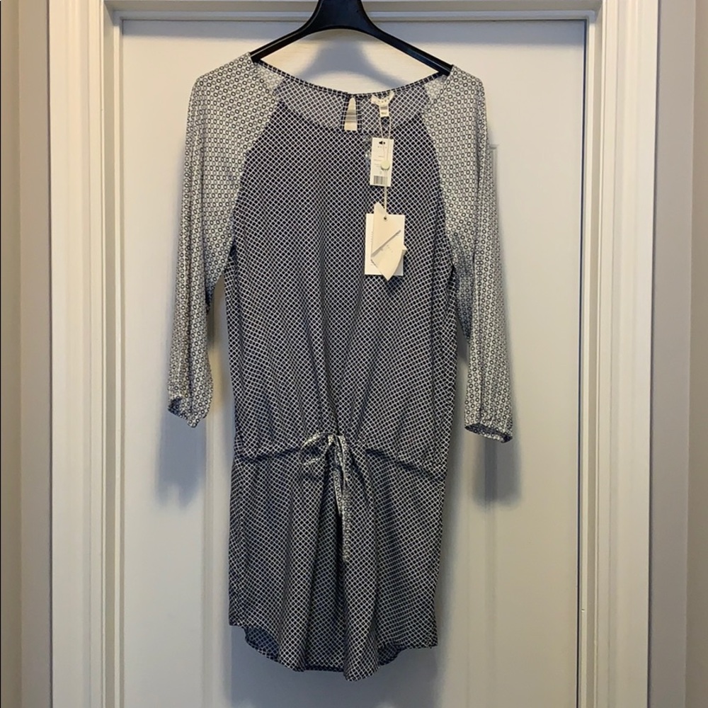 Joie Navy and White pattered Dress